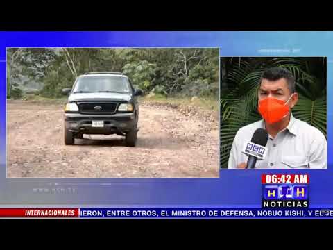 Abandonada desde hace 2 años pavimentación de carretera en Lajas, Comayagua