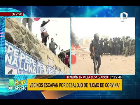 EXCLUSIVO | Desalojo en Lomo de Corvina: PNP toma el control, pero invasores aún se resisten (5/5)