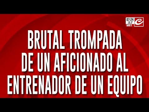 Futsal violento: brutal trompada de aficionado a entrenador de equipo