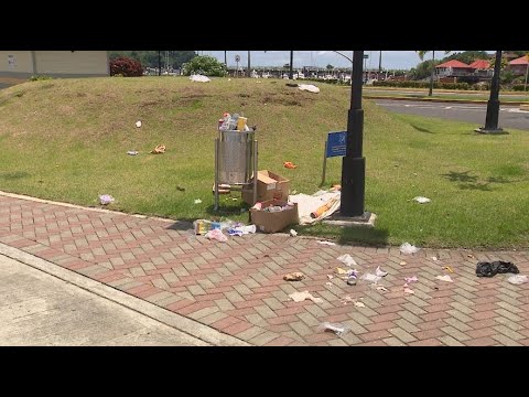 Ciudadanos dejaron una gran cantidad de basura en la Calzada de Amador