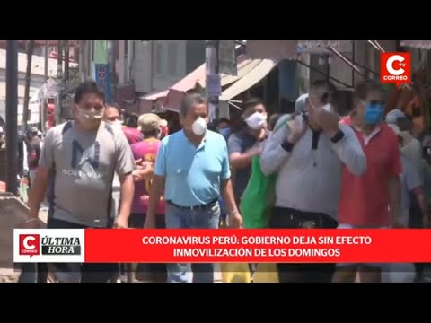 Coronavirus en Perú: Levantan inmovilización de los domingos