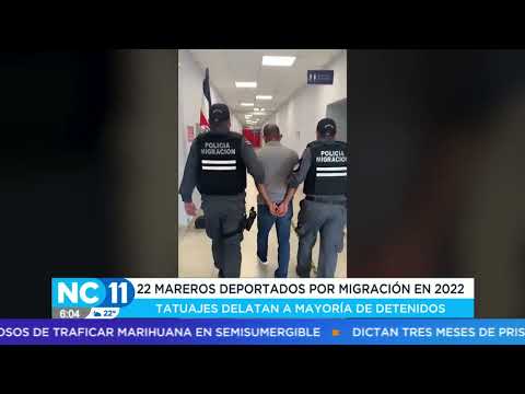 22 mareros detenidos y deportados por Migración