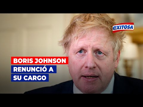 El primer ministro de Reino Unido Boris Johnson renunció a su cargo