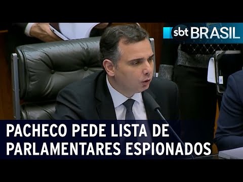 Pacheco pede ao STF lista de parlamentares espionados pela Abin Paralela | SBT Brasil (01/02/24)