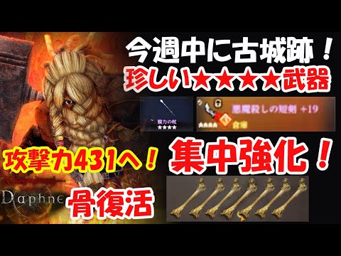 【WIZダフネ】★★★★脱力の杖&悪魔殺しの短剣！300万Gで武器集中強化！今週中に古城跡を再開！ウィザードリィ日に無限骨が復活！【Wizardry Variants Daphne】#ウィズダフネ
