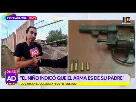 Cochabamba: Niño jugaba con un revólver en su colegio