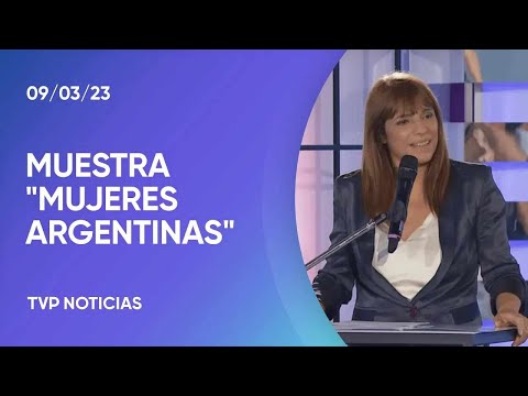 Inauguración de la muestra artística “Mujeres argentinas” en la Televisión Pública