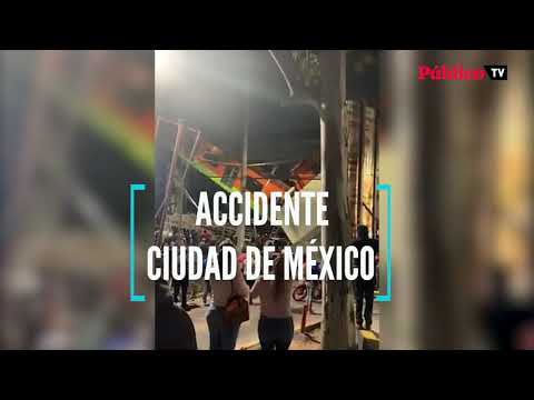 Desplome de un metro en Ciudad de México