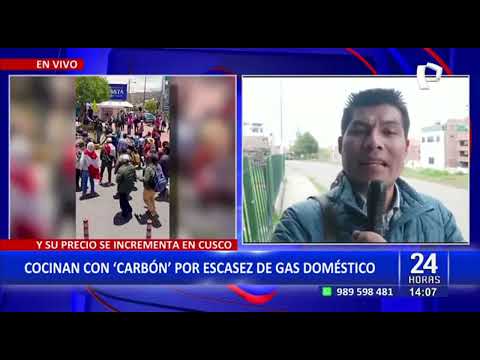 Cusco sin gas por protestas: Ciudadanos optan por cocinar con carbón debido a escasez