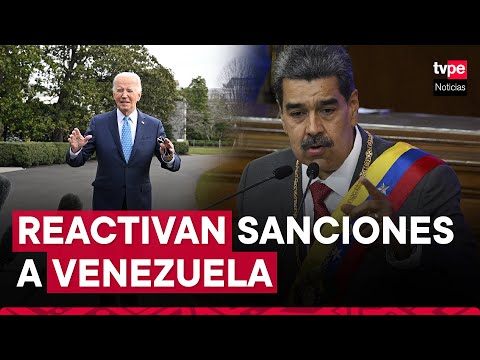 Estados Unidos reactiva sanciones a Venezuela tras inhabilitación de Machado