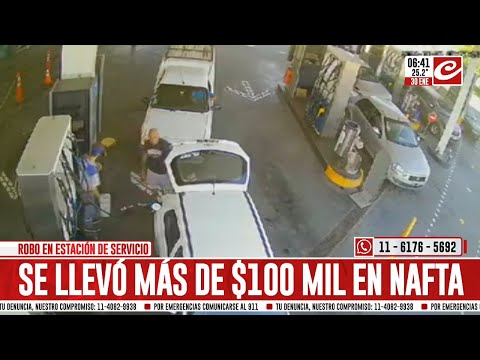 Insólito robo en estación de servicio: se llevó más de 100 mil pesos en combustible