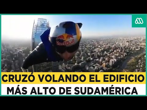 Increíble acrobacia: “Ardilla” Álvarez cruzo el mirador del edificio más alto de Sudamérica