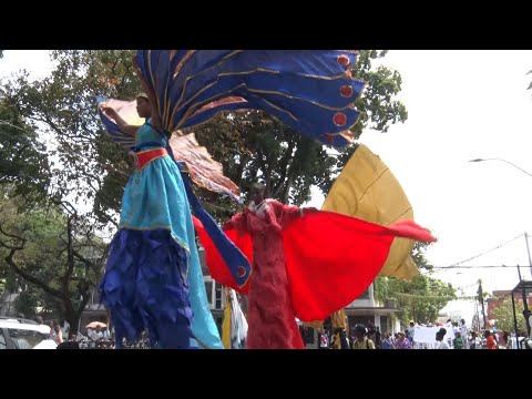 Traditional Carnival Characters Parade Through Capital City