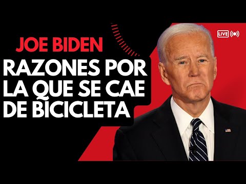 Joe Biden razones por la que se cae de la bicicleta