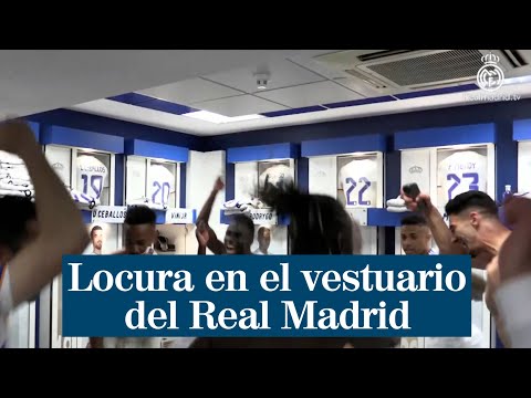 Locura en el vestuario del Real Madrid: los bailes de Camavinga y los cánticos de los jugadores