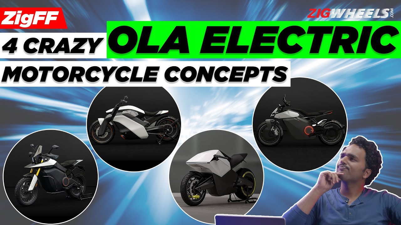 These Ola Electric Motorcycle Concepts Look Insane | Supersport, cruiser and more concepts showcased