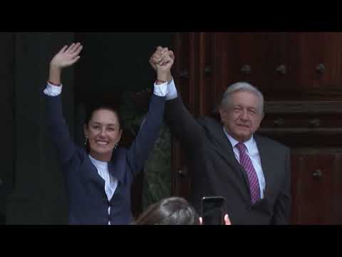 Mexique: la présidente élue Claudia Sheinbaum rencontre le président sortant | AFP Images