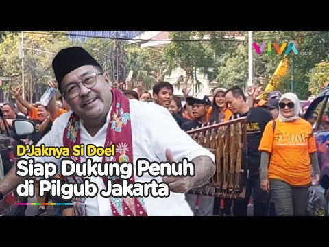 D'Jak Deklarasikan Dukung Pramono dan Si Doel Dengan Pawai Angklung