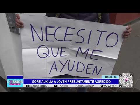 Trujillo: GORE auxilia a joven presuntamente agredido