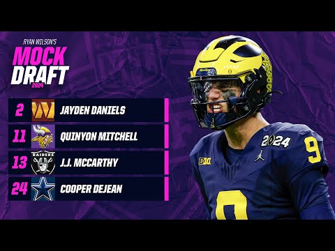 2024 NFL Mock Draft: Jayden Daniels jumps to No. 2, Raiders take QB of the future? | CBS Sports