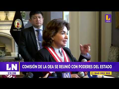 Comisión de la OEA se reunió con poderes del Estado peruano