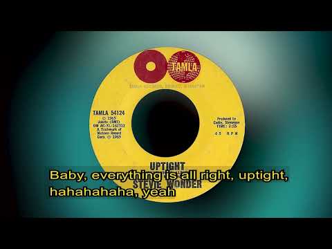 Stevie Wonder   -   Uptight (everything's alright)   1966   LYRICS