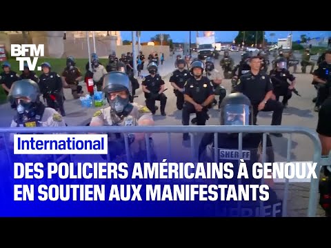 Pourquoi des policiers américains posent-ils un genou à terre en soutien aux manifestants 
