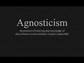 Atheism vs. Agnosticism