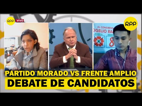 Debate de candidatos: Gabriela Salvador (Partido Morado) y Rogelio Ramos (Frente Amplio)
