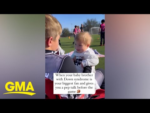 Watch this boy give his older brother a pep talk before a football game