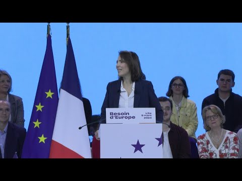 Premier meeting de Valérie Hayer, tête de liste Renaissance aux européennes | AFP Images