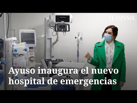 Ayuso inaugura el nuevo hospital de emergencias entre protestas