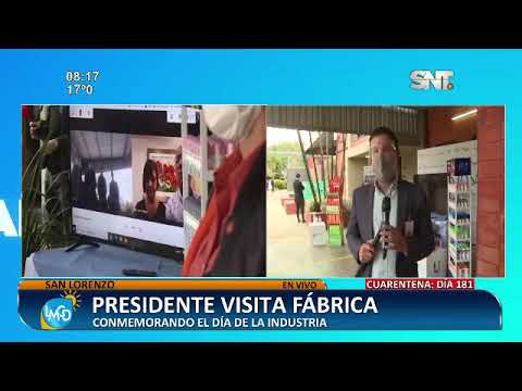 Presidente visita fábrica en San Lorenzo