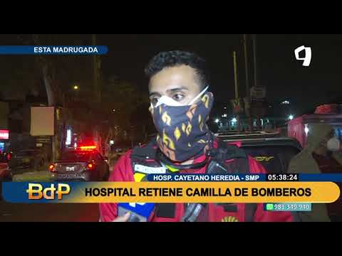¡Para no creerlo!: Retienen a Bomberos en hospital tras llevar un herido