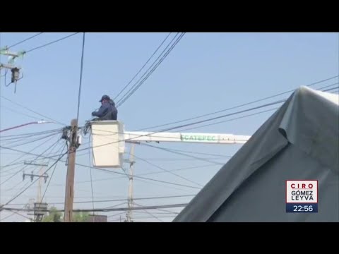 Instalan diablitos de luz para huelga de hambre de alcalde de Ecatepec