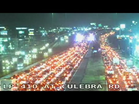 Accident blocking traffic in San Antonio