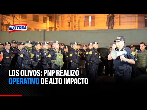 Los Olivos: PNP realizó operativo de alto impacto en Lima Norte