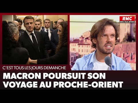 Macron poursuit son voyage au Proche-Orient