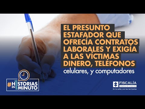 El presunto estafador que ofrecía contratos y exigía a las víctimas dinero, teléfonos y computadores