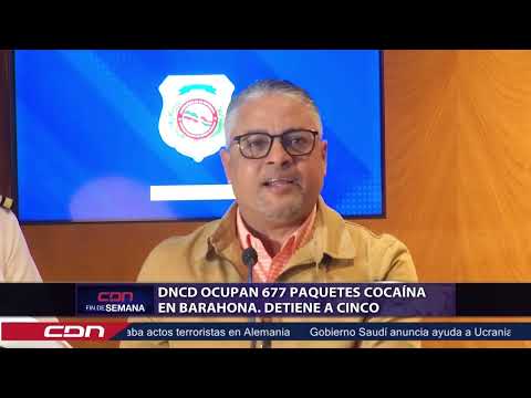 DNCD ocupa 677 paquetes cocaína en Barahona y detiene a cinco