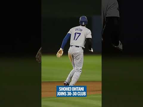 33 HOMERS. 30 STOLEN BASES. Shohei Ohtani joins the 30-30 club!