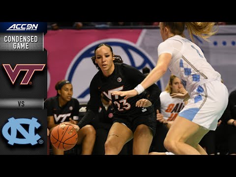 Acc Football Basketball 🏀 Virginia Tech vs. North Carolina Condensed Game | ACC Women’s Basketball (2021-22)