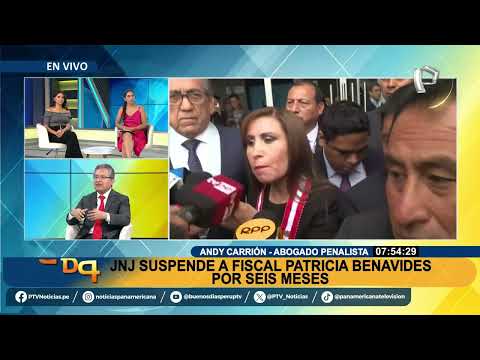 Andy Carrión sobre suspensión de Patricia Benavides: “Lo originó la JNJ por elegirla como fiscal”