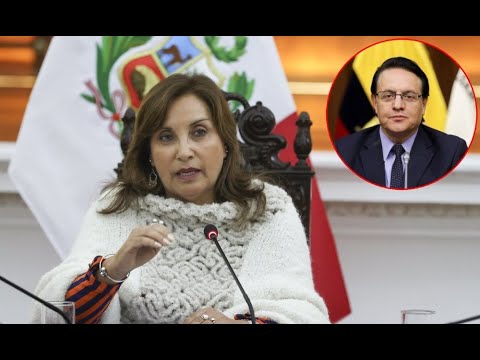 Dina Boluarte envía condolencias a la familia del candidato presidencial asesinado en Ecuador
