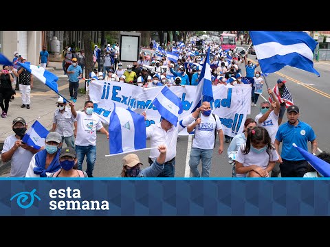 Nicaragüenses exiliados en Costa Rica demandan la libertad de todos los presos políticos