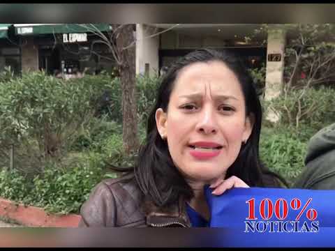 Piquete expres en embajada de Nicaragua en Madrid, España