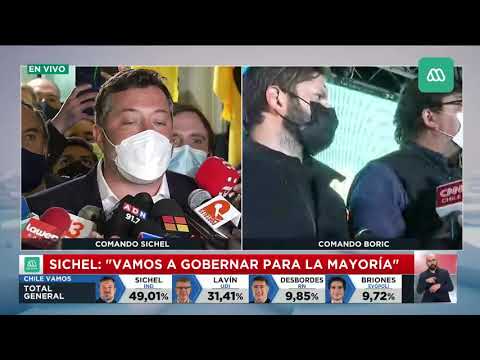 Sebastián Sichel celebra su victoria en las primarias de Chile Vamos