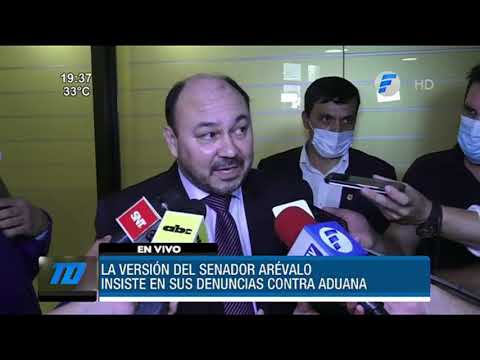 Denuncias cruzadas entre el senador Arévalo y el director de Aduanas