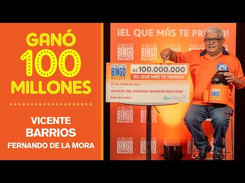 Ganador 100 Millones - Fdo. de  la Mora