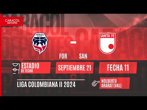 EN VIVO | Fortaleza vs Independiente Santa Fe - Liga Colombiana por el Fenómeno del Fútbol